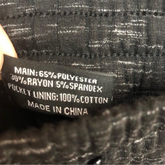 The Lost Breed Men’s Logo Heathered Joggers Sweatpants Black White Small - Picture 9 of 11